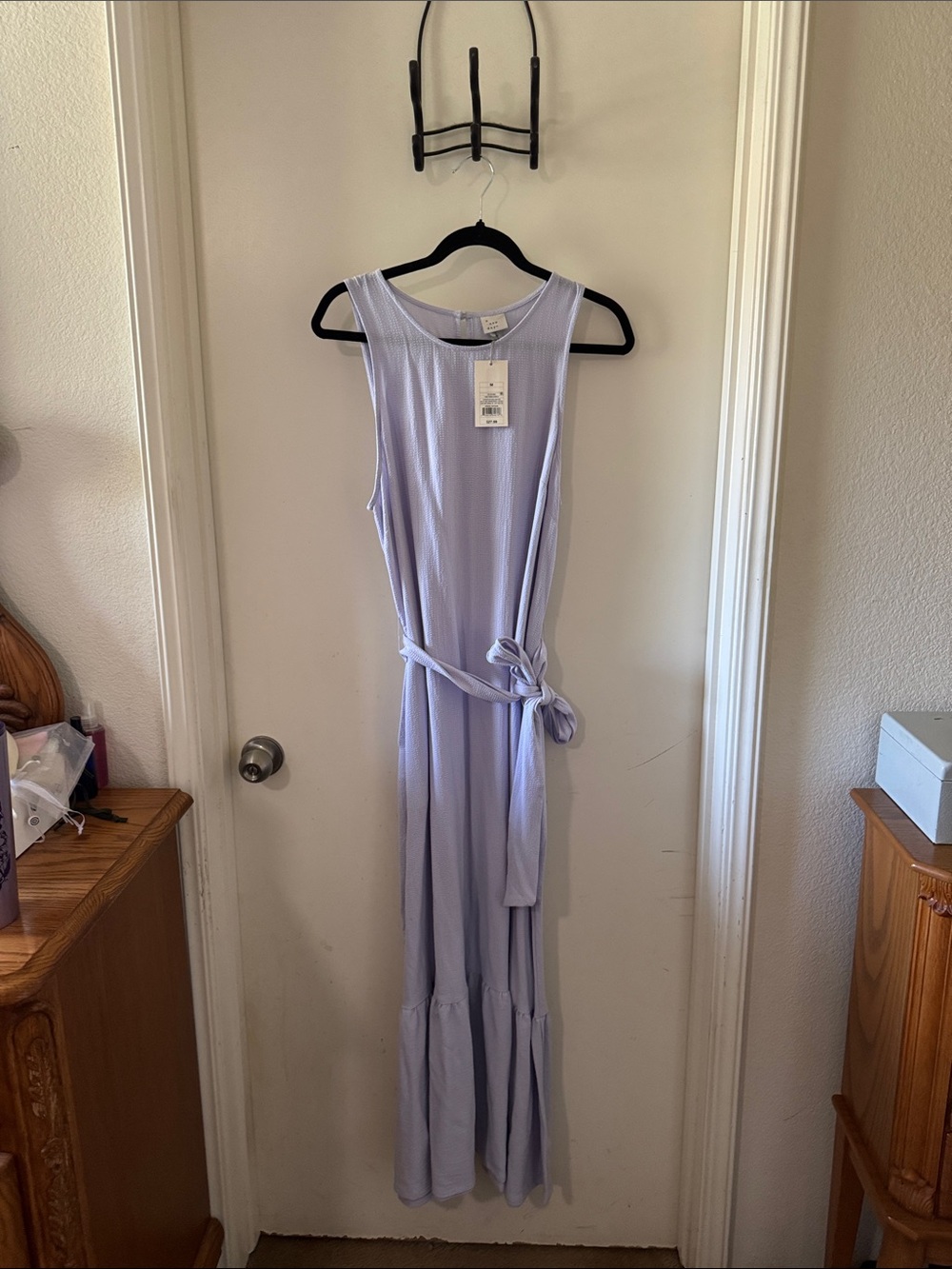 a new day Lavender Sleeveless Tie-Waist Maxi Dress